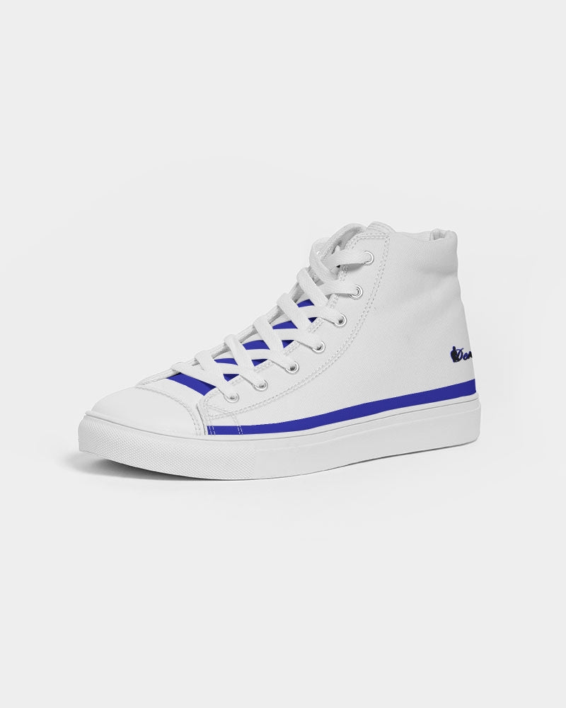 "Don't Leave Me Blue" DeVour The Moment Women's Hightop Canvas Shoe