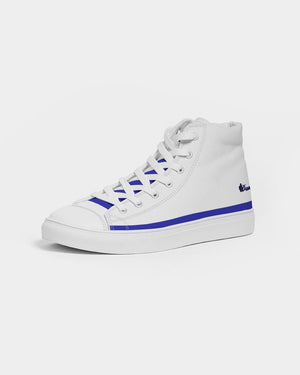 "Don't Leave Me Blue" DeVour The Moment Women's Hightop Canvas Shoe