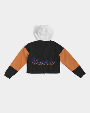 "Black Out" Collection Women's Cropped Windbreaker
