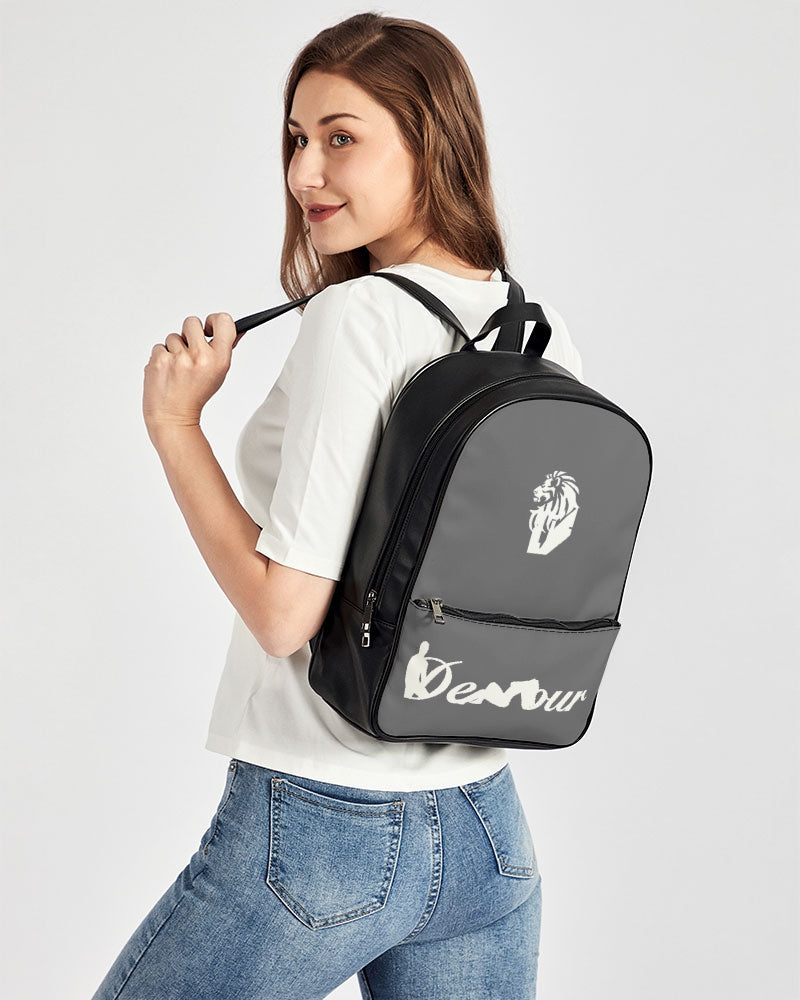 Classic Faux Leather Backpack