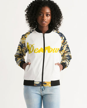 "Melo Yellow" Women's Bomber Jacket