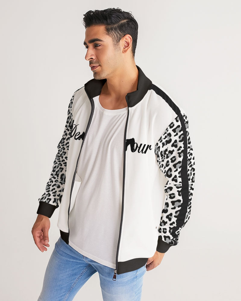 Men's Stripe-Sleeve Track Jacket