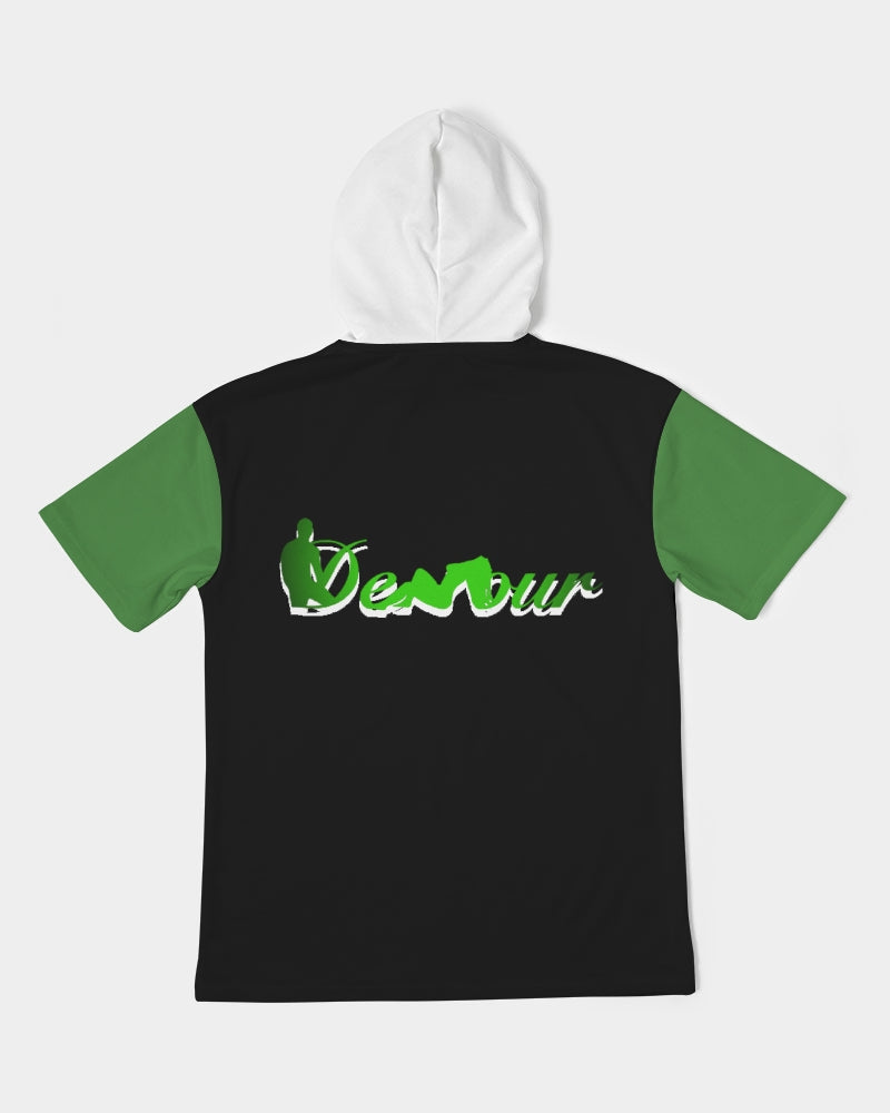 "Black Out" Collection Men's Premium Heavyweight Short Sleeve Hoodie