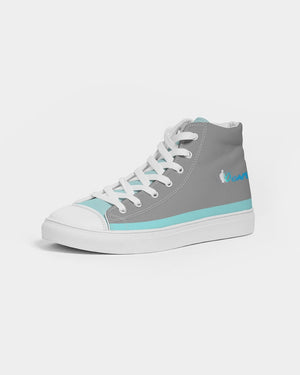 "Don't Leave Me Blue" Men's Hightop Canvas Shoe