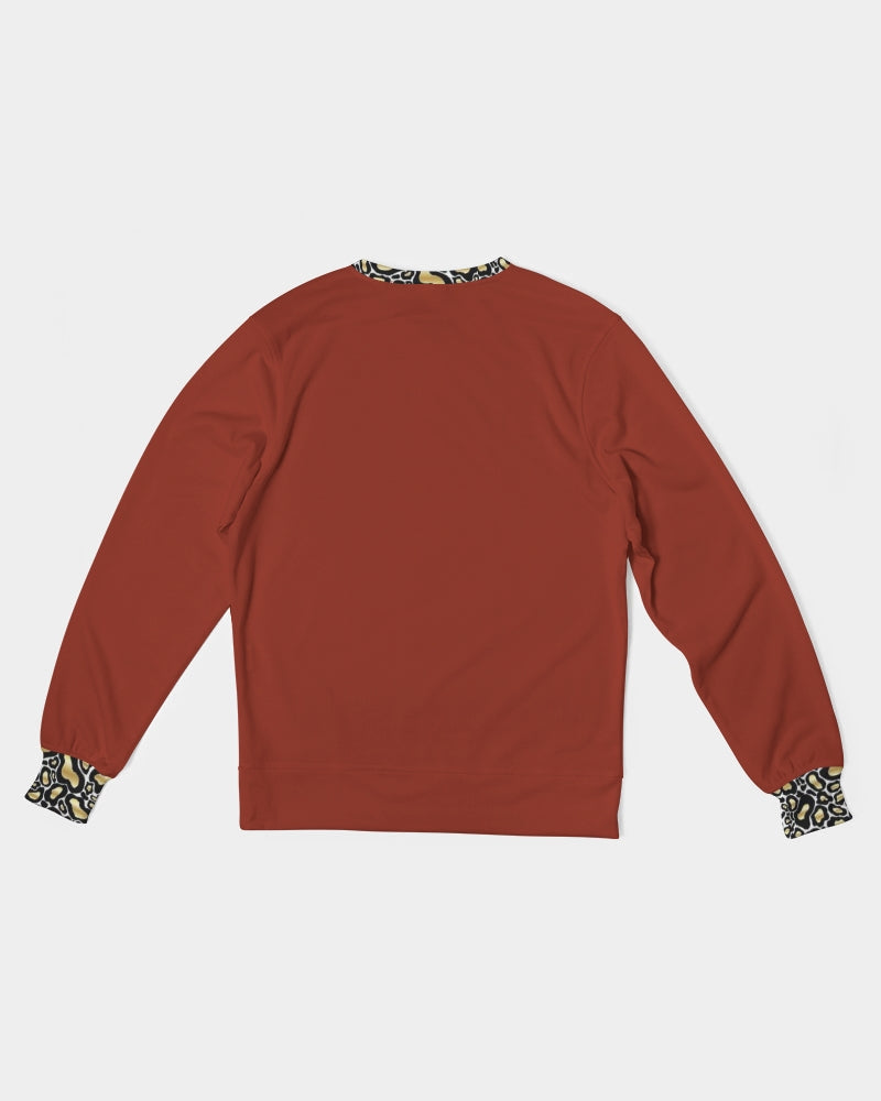 "Red Hot With Passion" Collection Men's Classic French Terry Crewneck Pullover