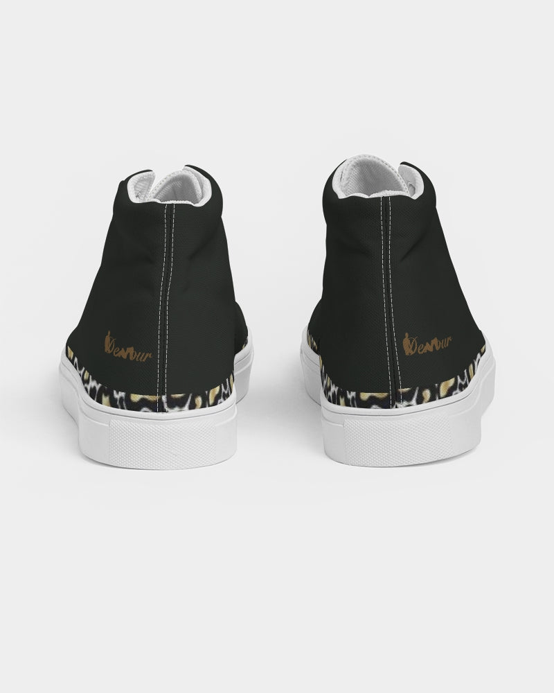 "Blackout" Men's Hightop Canvas Shoe