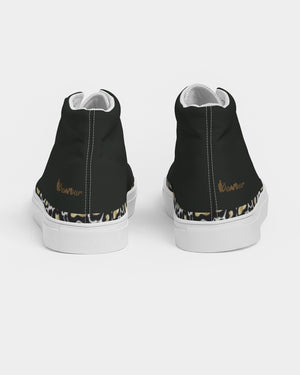 "Blackout" Men's Hightop Canvas Shoe