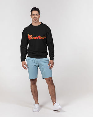 "Black Out" Collection Men's Classic French Terry Crewneck Pullover