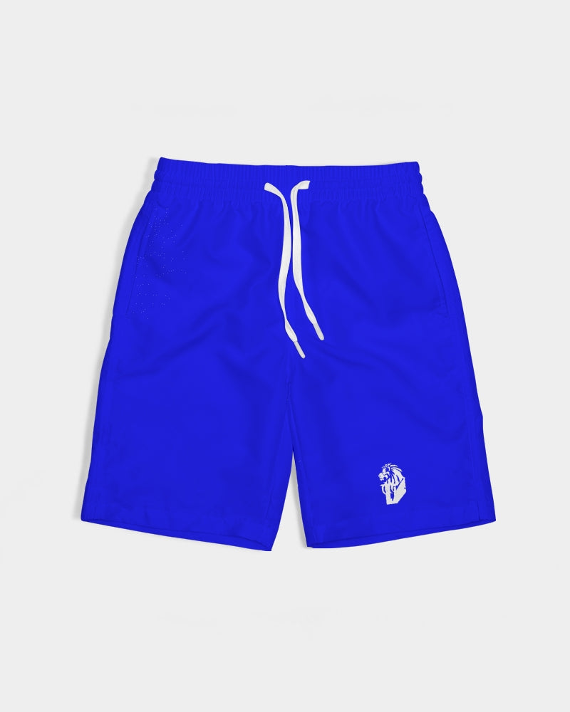 "Don't Leave Me Blue" Collection Boys  All-Over Print Swim Trunk