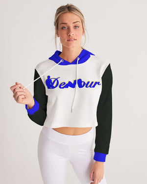 "Don't Leave Me Blue" Women's Cropped Hoodie