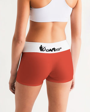 Red Zone Women's Mid-Rise Yoga Shorts