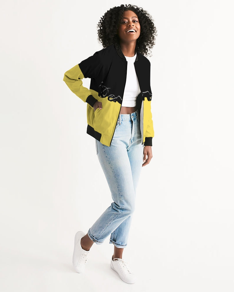 "Melo Yellow" Collection Women's Bomber Jacket