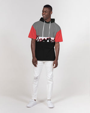 "Black Out" Collection Men's Premium Heavyweight Short Sleeve Hoodie