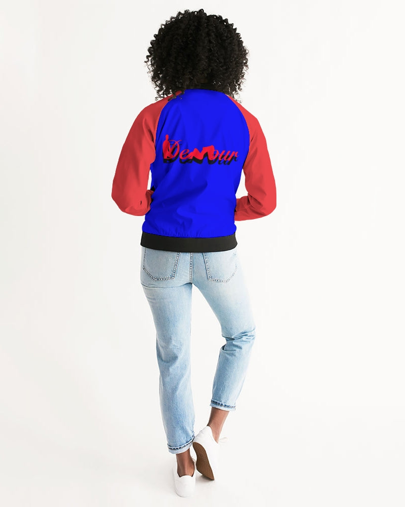 "Don't Leave Me Blue" Collection Women's Bomber Jacket