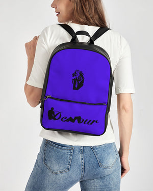 "Purple Royalty" Collection Classic Faux Leather Backpack