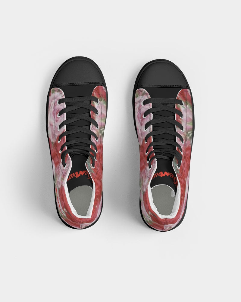 "Black Out" Collection Women's Hightop Canvas Shoe - Black