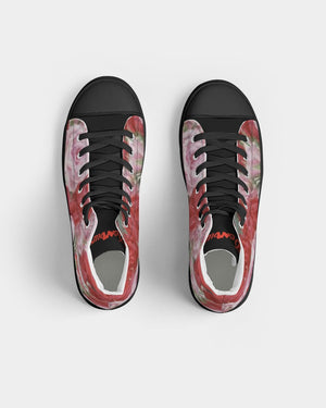 "Black Out" Collection Women's Hightop Canvas Shoe - Black