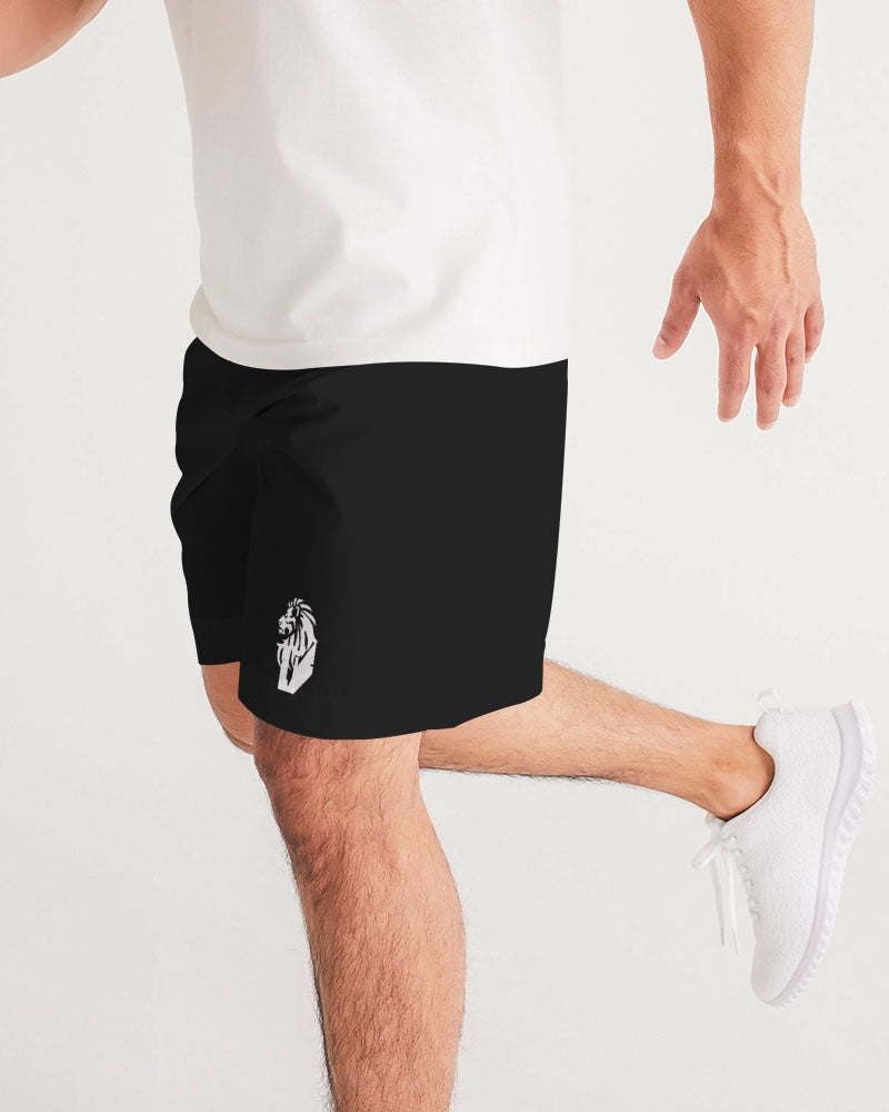 "Black Out" Collection Men's All-Over Print Jogger Shorts