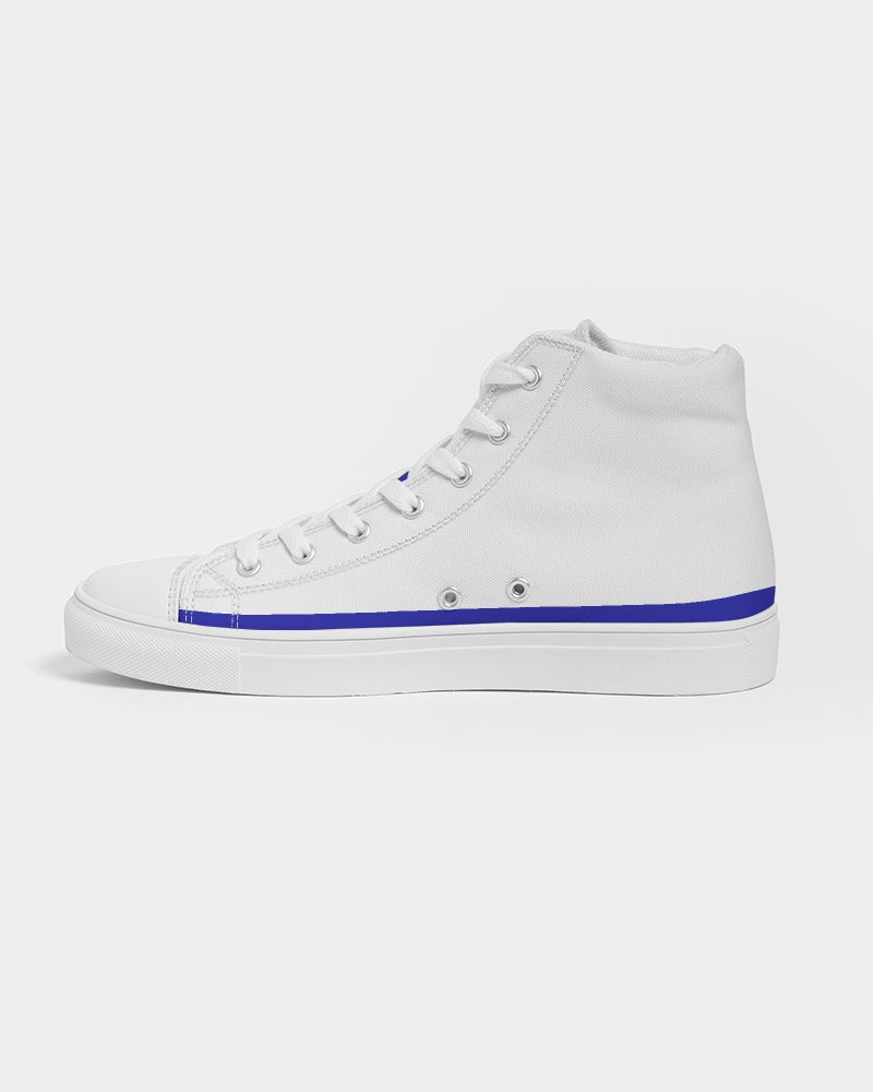 "Don't Leave Me Blue" DeVour The Moment Men's Hightop Canvas Shoe