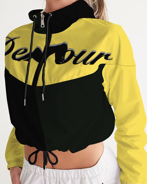 "Melo Yellow" Collection Women's Cropped Windbreaker