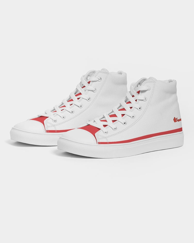 "Red Hot With Passion" DeVour The Moment Women's Hightop Canvas Shoe