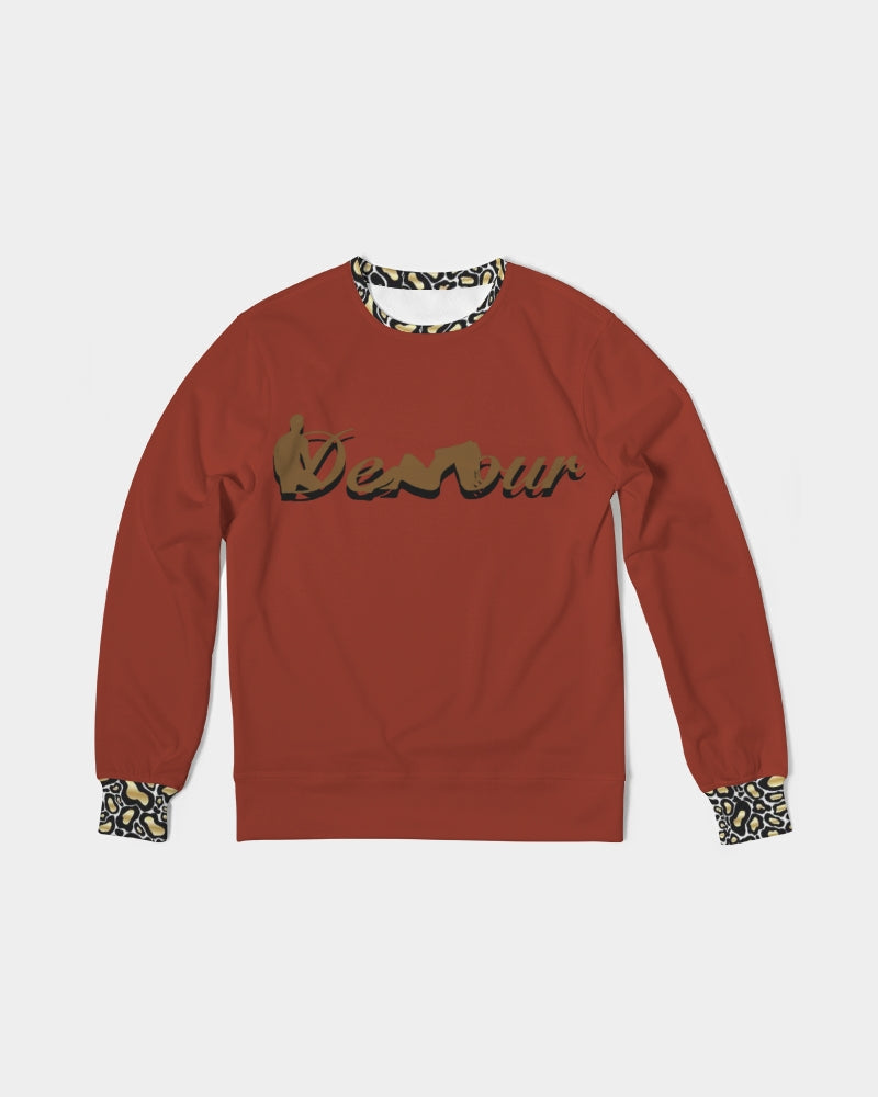 "Red Hot With Passion" Collection Men's Classic French Terry Crewneck Pullover