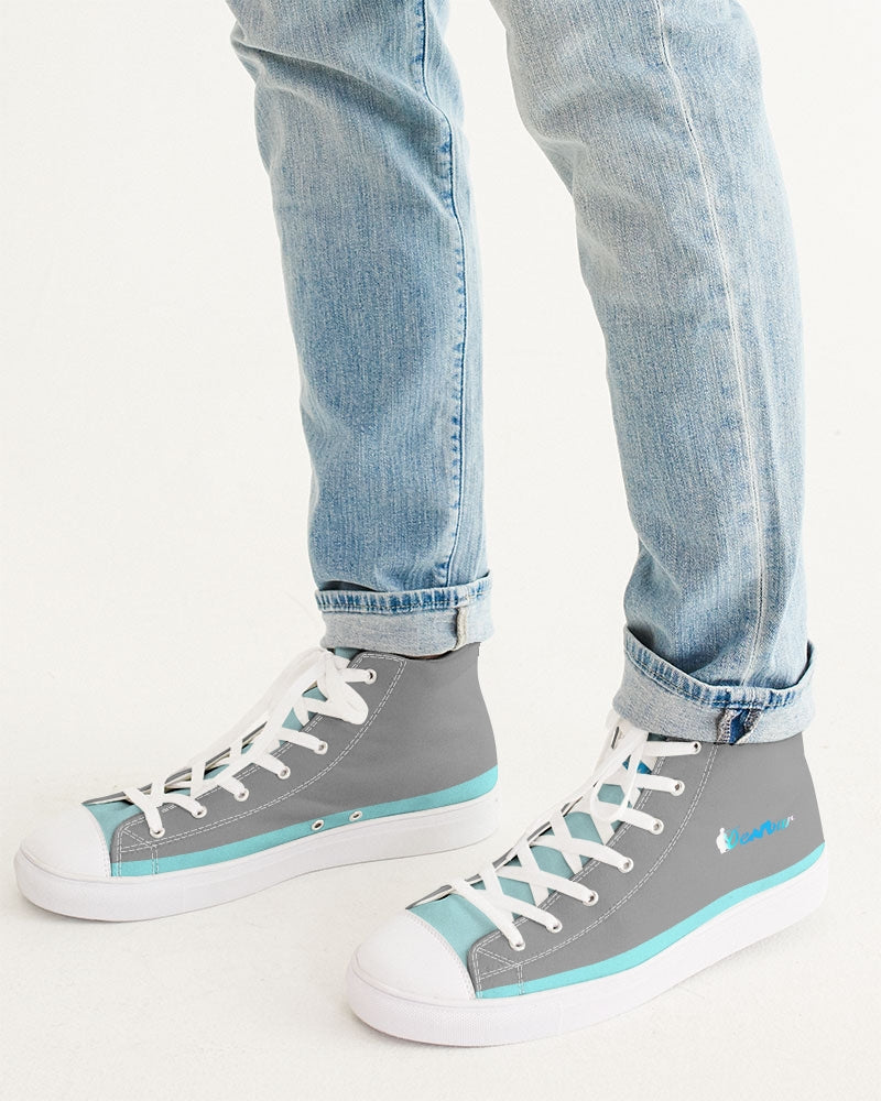 "Don't Leave Me Blue" Men's Hightop Canvas Shoe