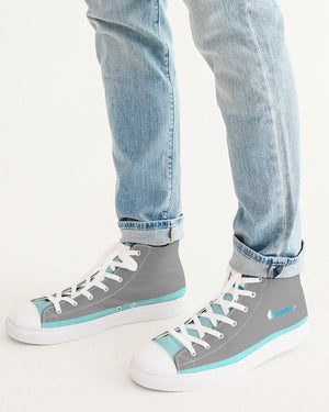 "Don't Leave Me Blue" Men's Hightop Canvas Shoe