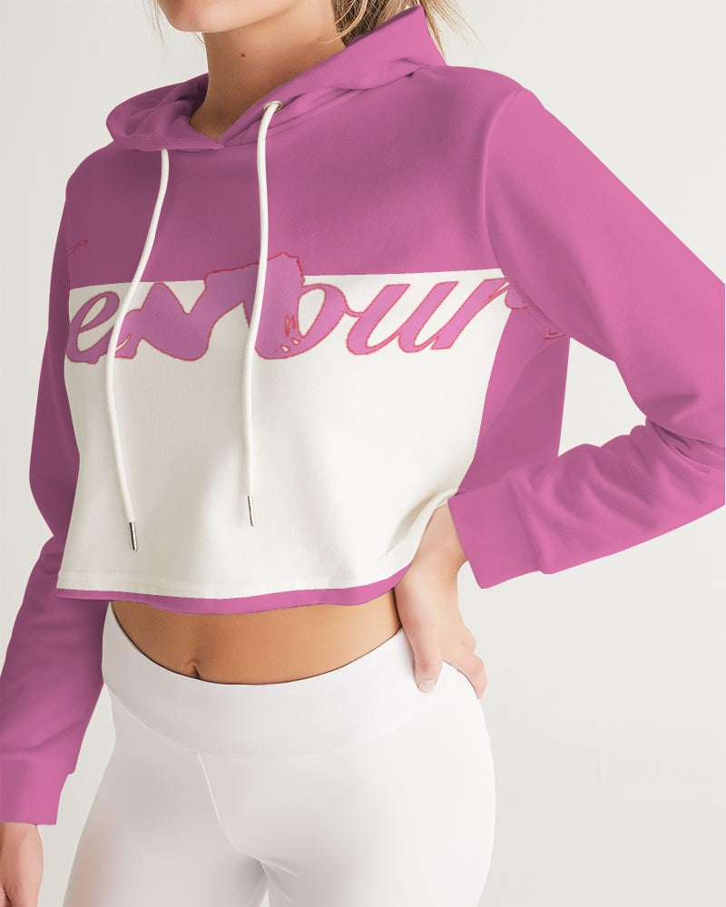 "Bubblegum Pink" Collection Women's Cropped Hoodie