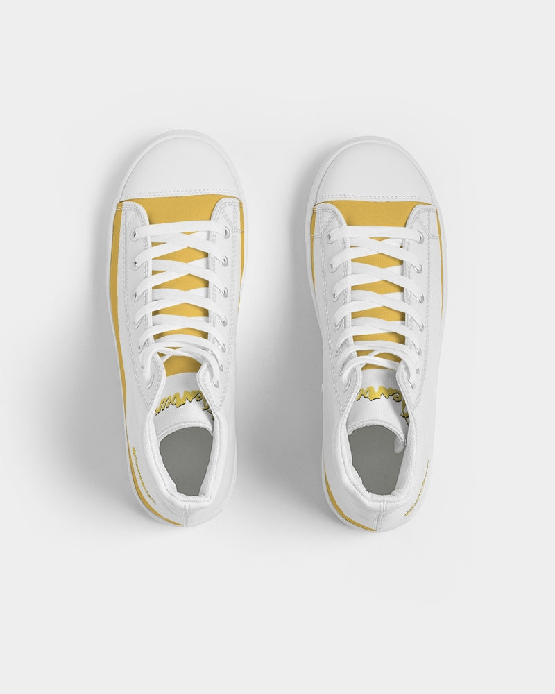 "Melo Yellow" Women's Hightop Canvas Shoe