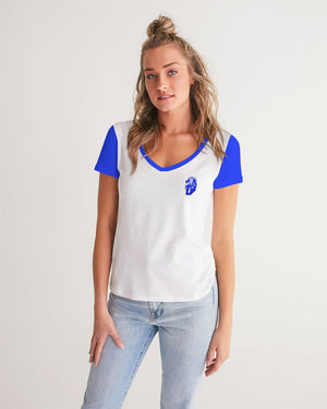 DeVour The Moment Women's All-Over Print V-Neck Tee