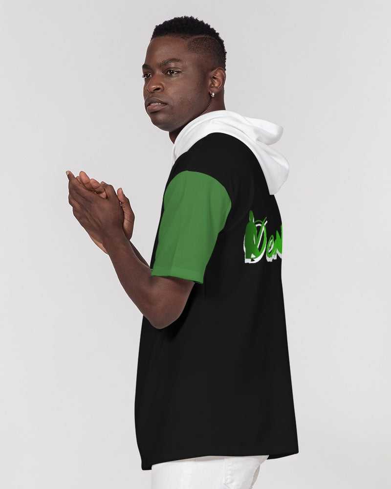 "Black Out" Collection Men's Premium Heavyweight Short Sleeve Hoodie
