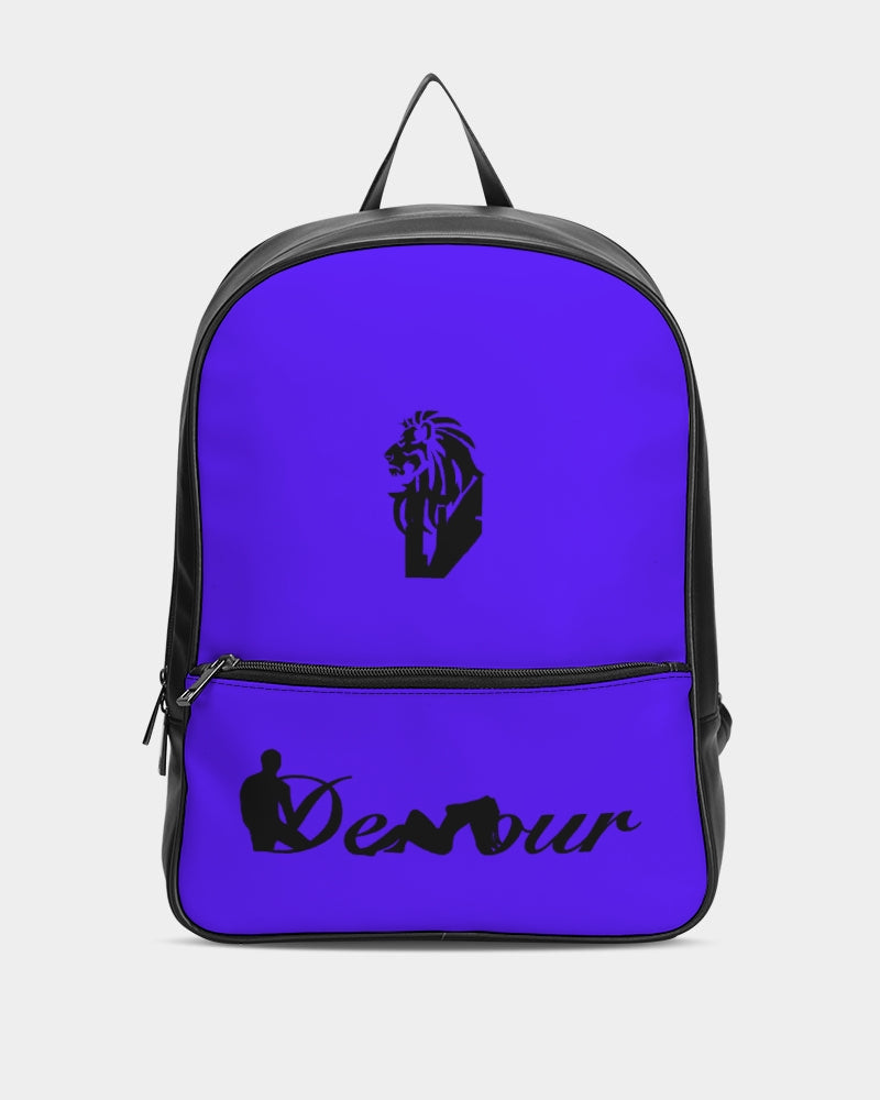 "Purple Royalty" Collection Classic Faux Leather Backpack