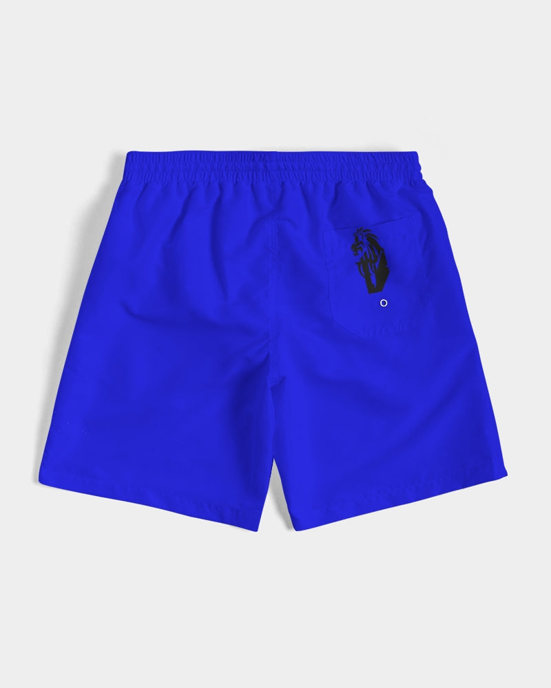 "Don't Leave Me Blue" Collection Men's All-Over Print Swim Trunk