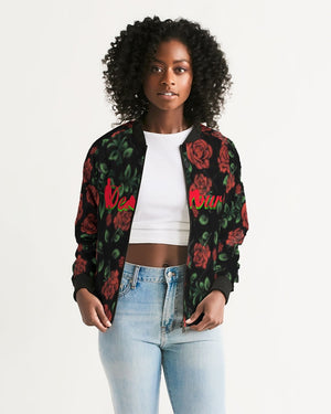 DeVour The Moment Women's All-Over Print Bomber Jacket