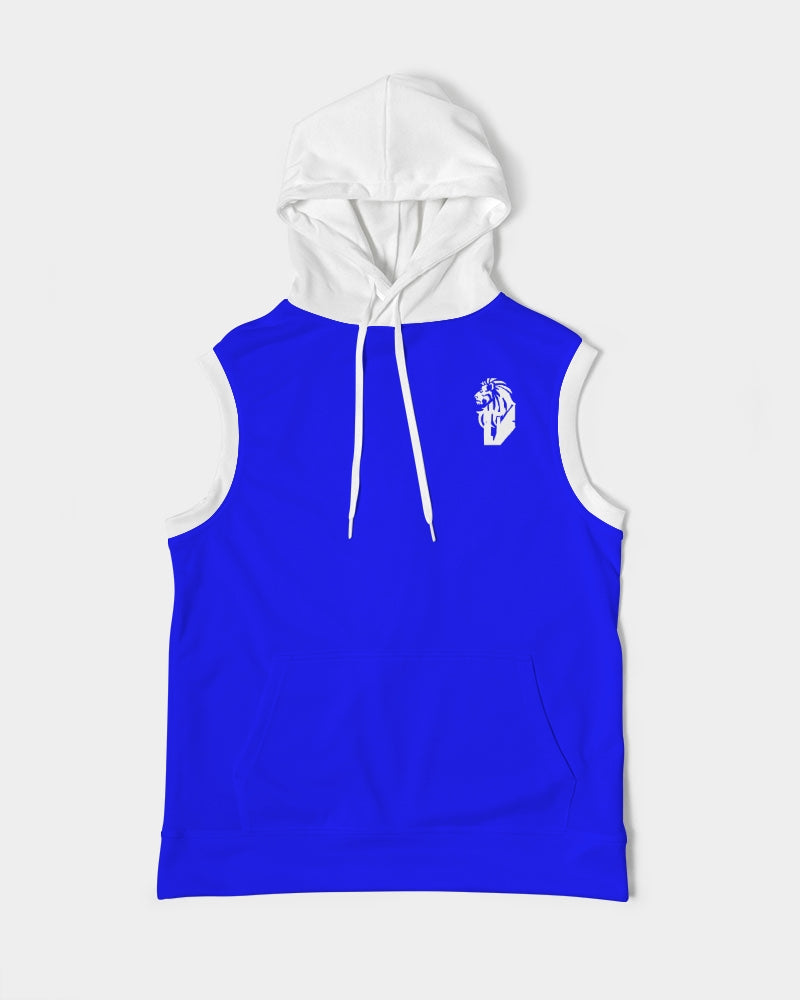 "Don't Leave Me Blue" Collection Men's All-Over Print Heavyweight Sleeveless Hoodie