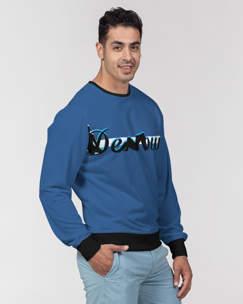 "Don't Leave Me Blue" Collection Men's Classic French Terry Crewneck Pullover