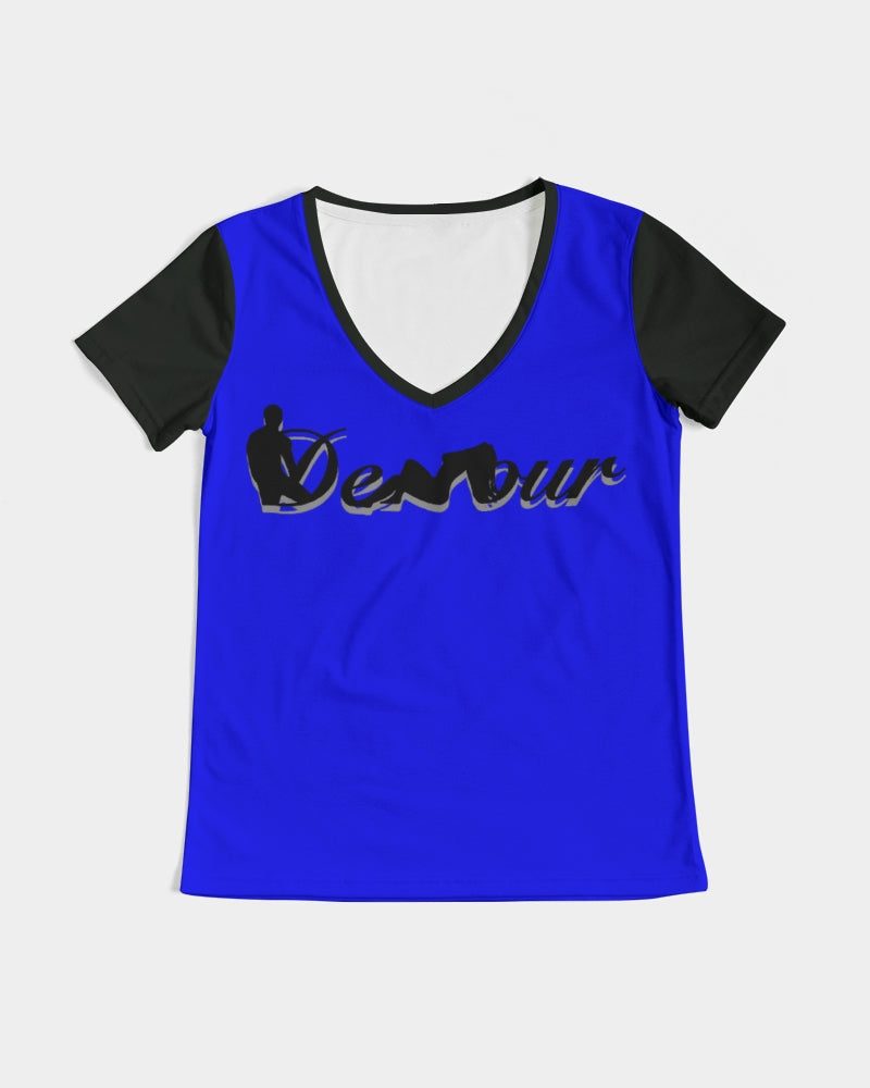 "Don't Leave Me Blue" Collection Women's V-Neck Tee