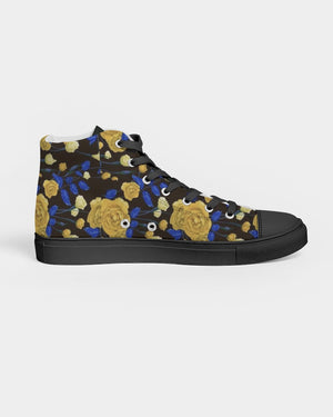 Don't leave me blue Women's Hightop Canvas Shoe - Black