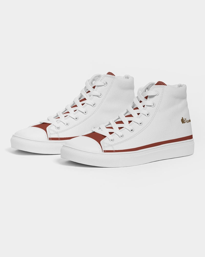 "Red Hot With Passion" Collection Men's Hightop Canvas Shoe