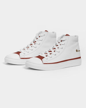 "Red Hot With Passion" Collection Men's Hightop Canvas Shoe