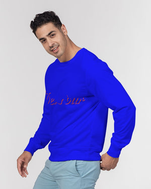 "Don't Leave Me Blue" Collection Men's Classic French Terry Crewneck Pullover