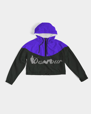 "Purple Royalty" Collection Women's Cropped Windbreaker