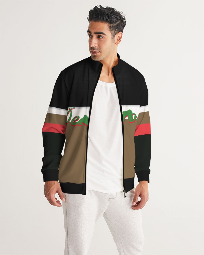 say in red Men's Track Jacket