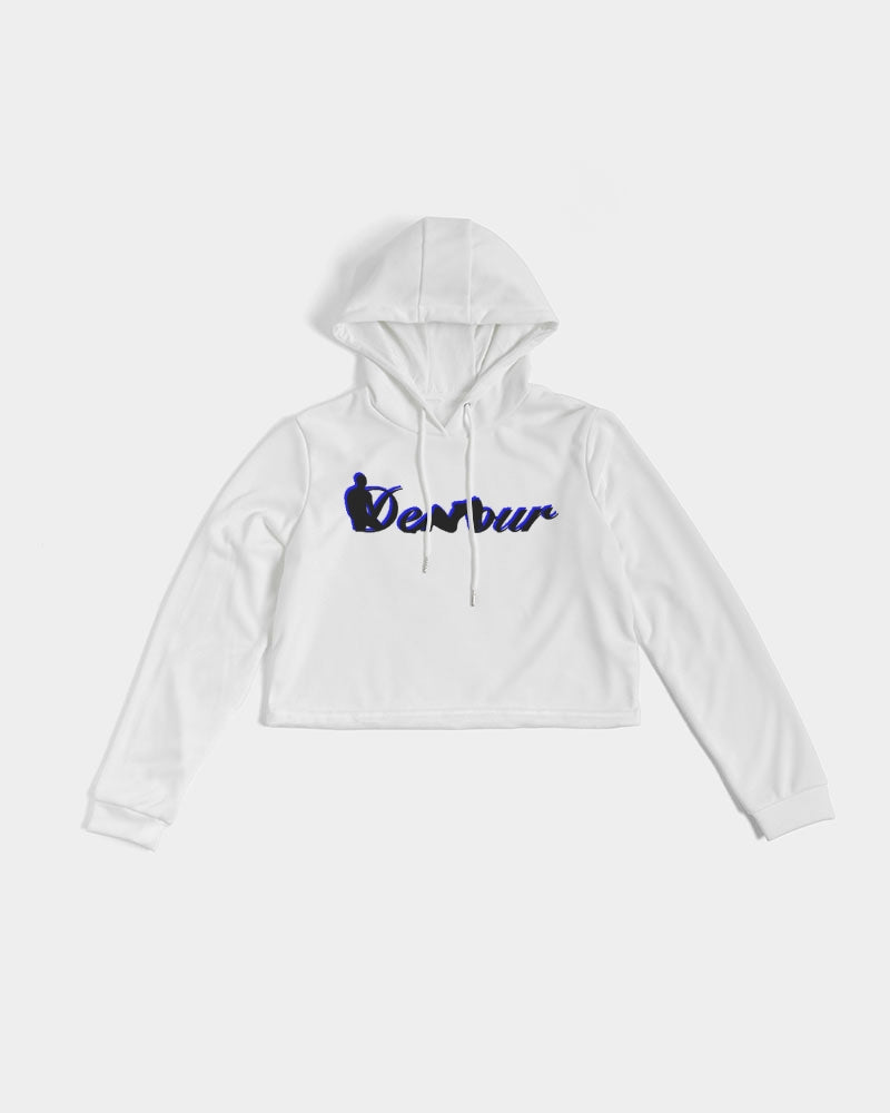 "Don't Leave Me Blue" DeVour The Moment Women's Cropped Hoodie