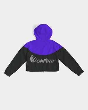 "Purple Royalty" Collection Women's Cropped Windbreaker