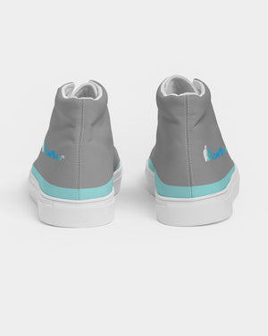 "Don't Leave Me Blue" Men's Hightop Canvas Shoe