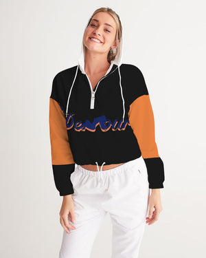 "Black Out" Collection Women's Cropped Windbreaker