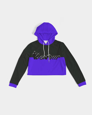 "Purple Royalty" Collection Women's Cropped Hoodie