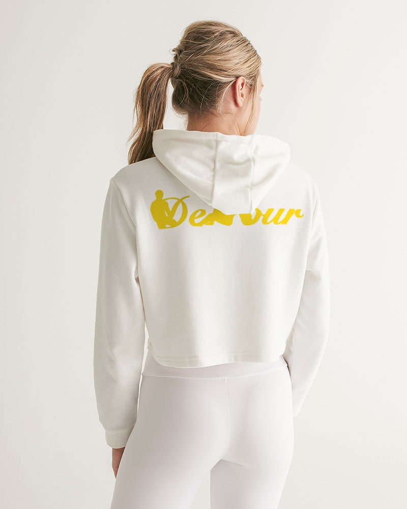 "Melo Yellow" Women's Cropped Hoodie